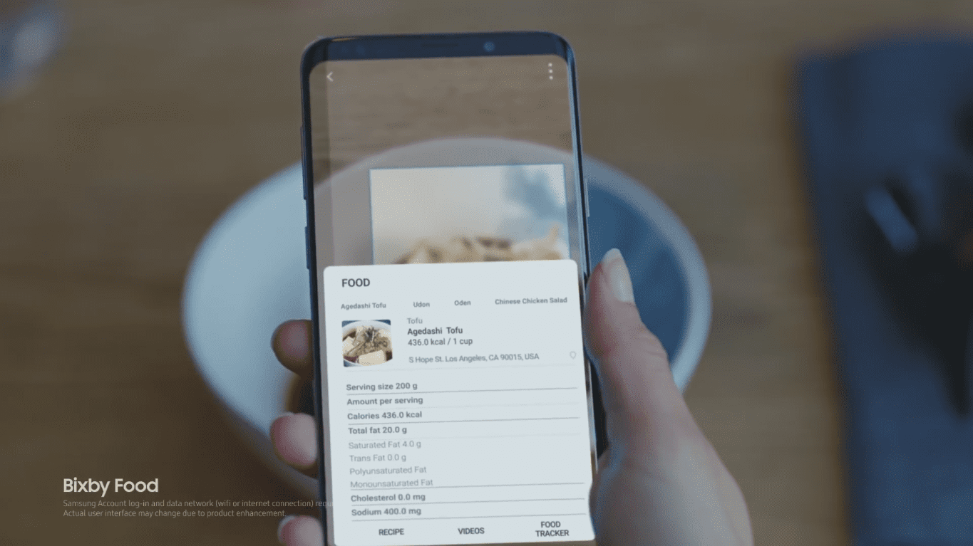 FILEMAGAZ_Samsung Galaxy S9 Bixby Food.jpg
