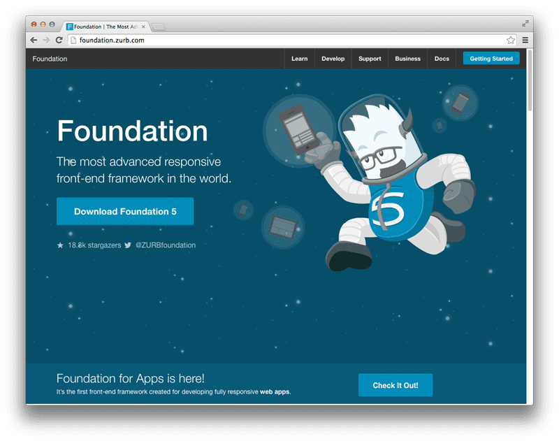 Foundation by ZURB (Sumber: Sitepoint)