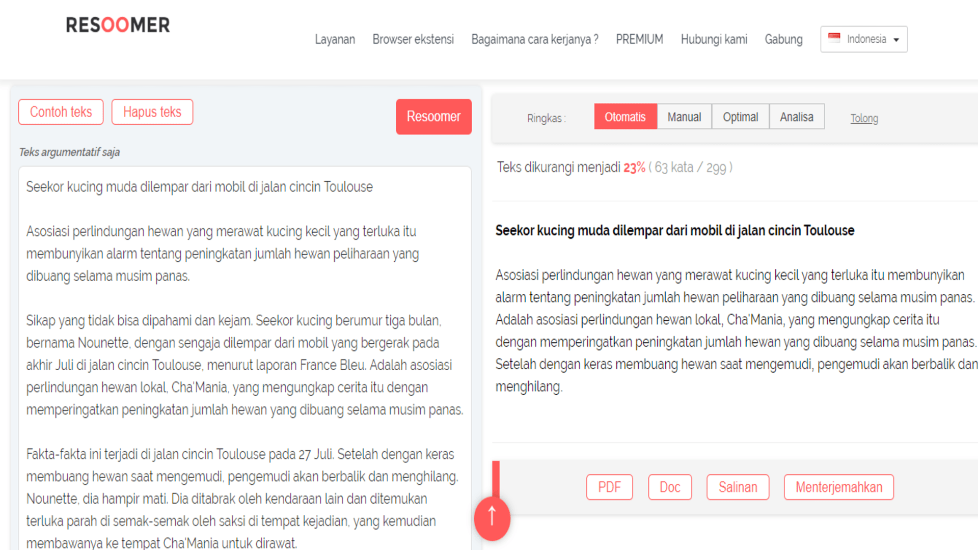 Situs untuk mengerjakan tugas resoomer