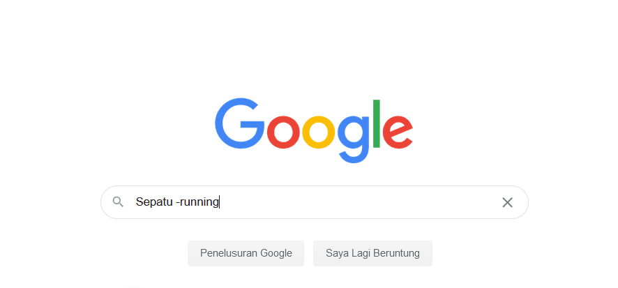 Tips searching Google untuk mengecualikan suatu kategori