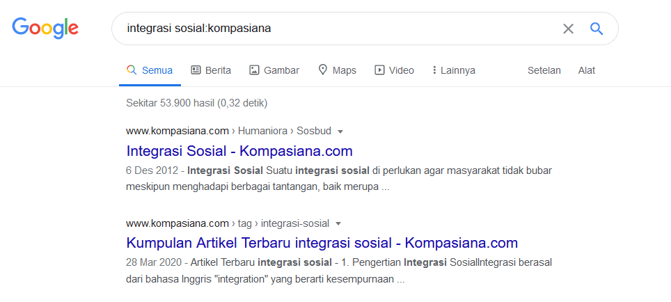 Tips searching Google untuk mencari di situs tertentu saja