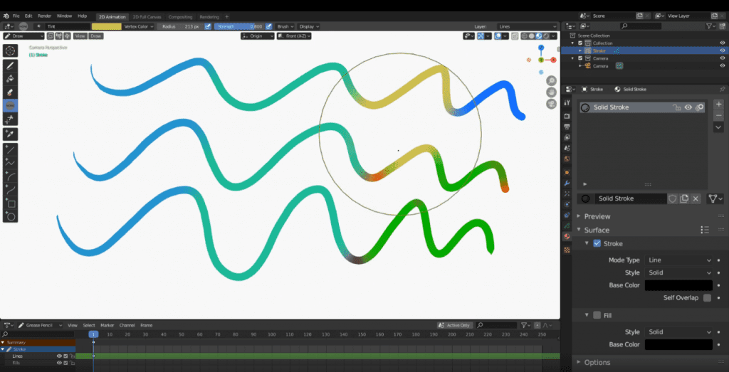 Fitur andalan aplikasi Blender 2.83: Grease Pencil