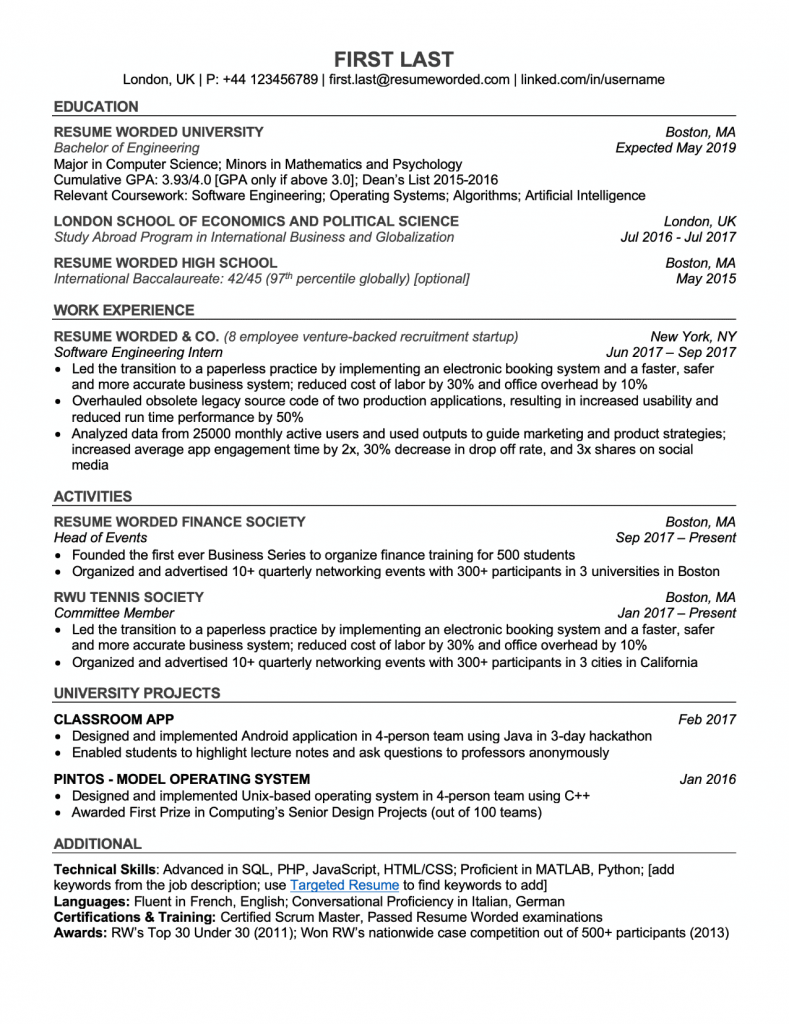 Membuat CV ATS
